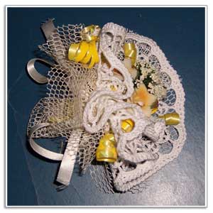 Crochet doily (or doilies) Wedding Favors.