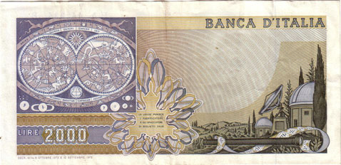 Vecchia banconota da 2000 Lire