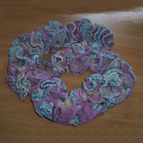 sciarpa in lana, modello " torciglione "